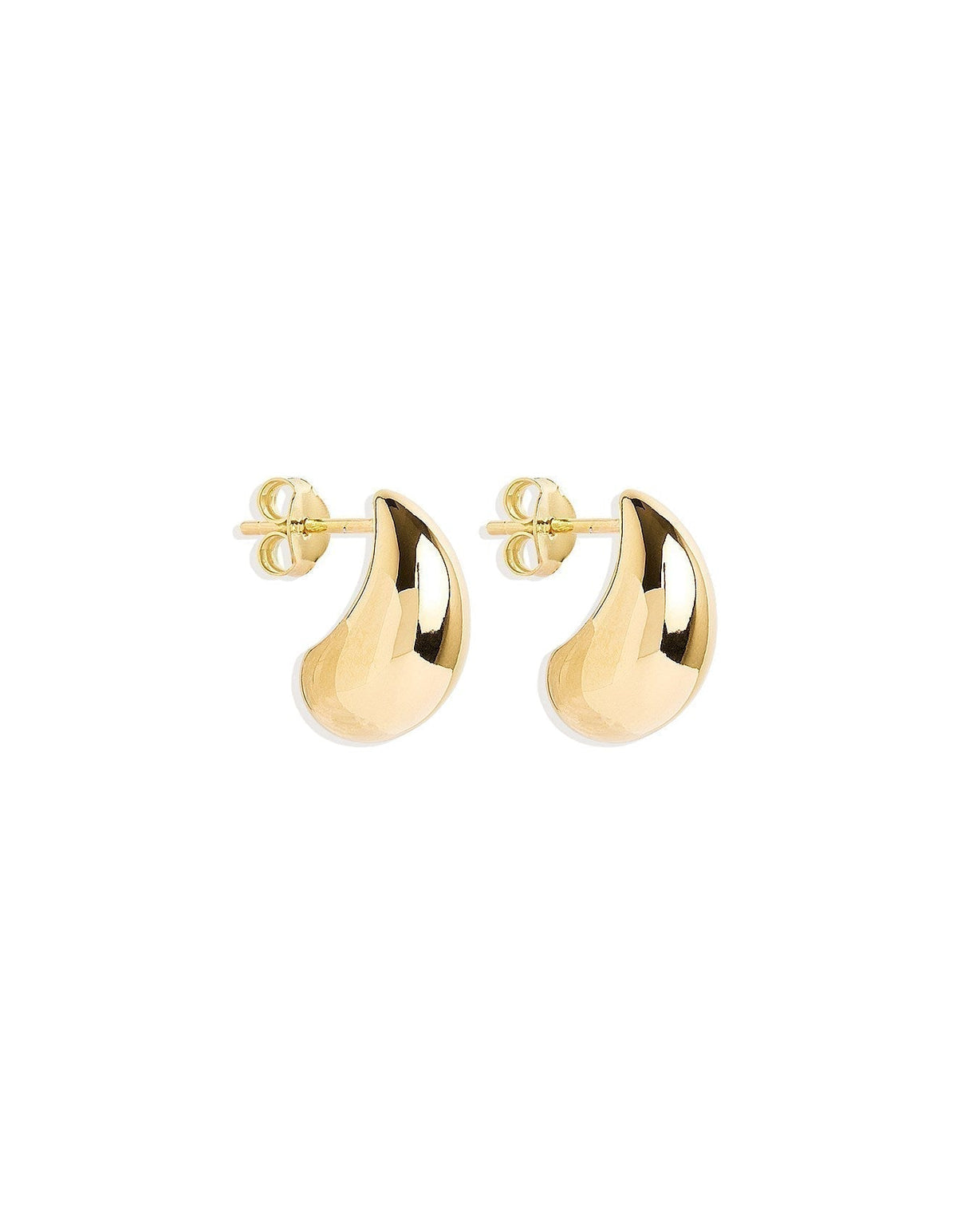 Goldene Tropfohrringe Mato™ von Rose & Oliver, mit elegantem Design aus goldenen Creolen.