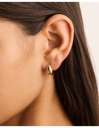 Goldohrring Mato™ von Rose & Oliver mit tropfenförmigen Anhängern, elegant und glänzend, für raffinierte Outfits.